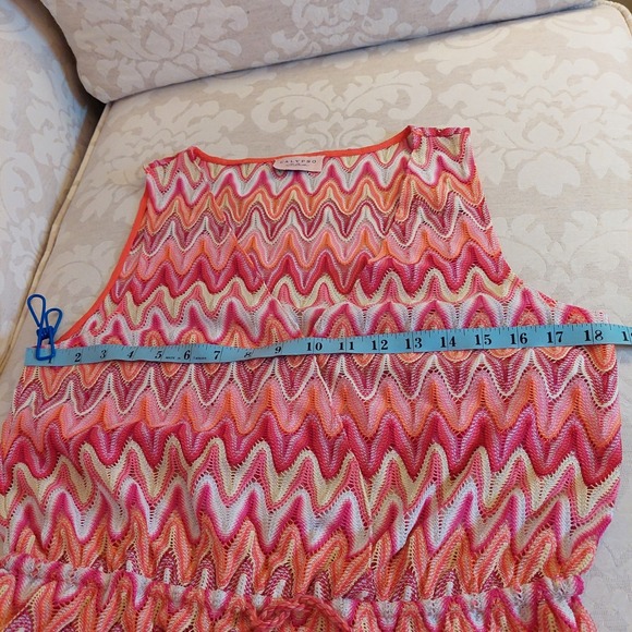 NEW! Calypso St. Barth Women's Emelia Dress Zig-Zag Pink Orange Sz S $295 - Picture 9 of 15